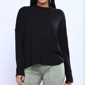 Hate To See You Go Top - Black